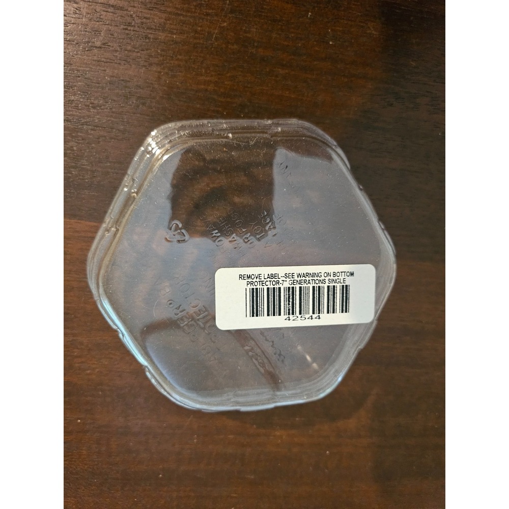 Longaberger Basket Protector Home 7" Clear Hexagonal Woven Generations 42544
